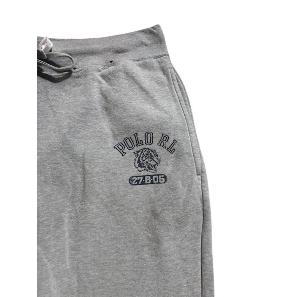 Vintage Y2K Ralph Lauren Polo Sweatpants Joggers Sleepwear Tiger Gray Men's L